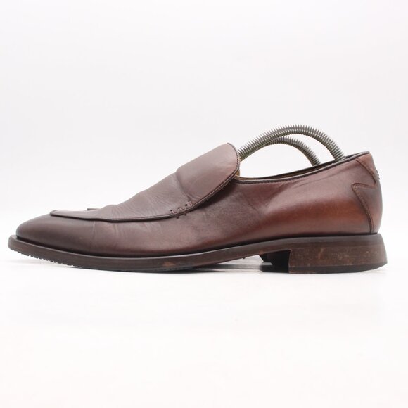 Oliver Sweeney Italy Men\'s UK 8 Brown Leather Slip On Loafers Shoes main image 6